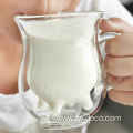 custom 8oz Double Walled Glass Cup With Handle